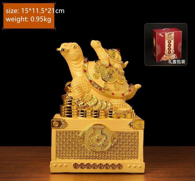 Money Dragon Turtle Drotter Drowna Drial Turtle Home Living Room TV Cabinet Craft Decoration Gifts