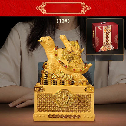 Money Dragon Turtle Drotter Drowna Drial Turtle Home Living Room TV Cabinet Craft Decoration Gifts