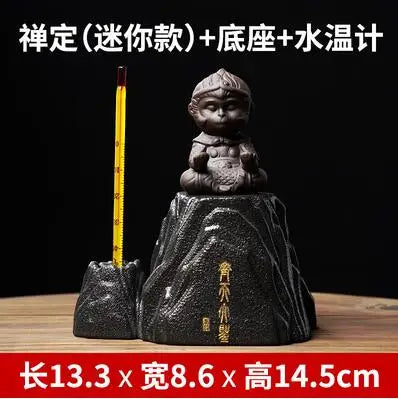 Monkey King Decoration Fish Tank Landscape, Purple Sand Tea Pet Boutique Tea Table Accessories