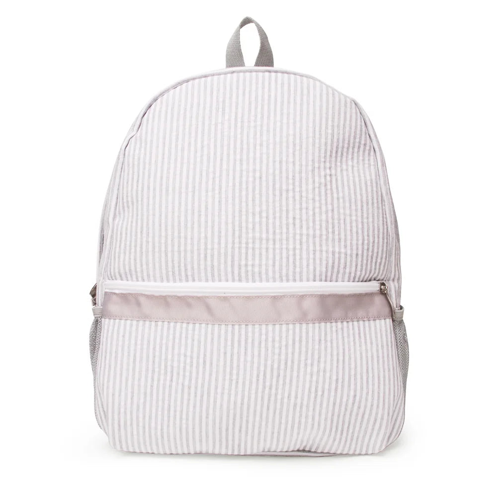 Monogrammed Toddler Child Backpack & Lunchbox Personalized Seersucker Backpacks Custom Kids Backpacks Back To School Gift