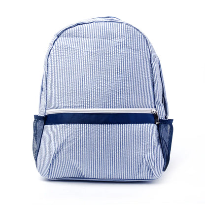 Monogrammed Toddler Child Backpack & Lunchbox Personalized Seersucker Backpacks Custom Kids Backpacks Back To School Gift
