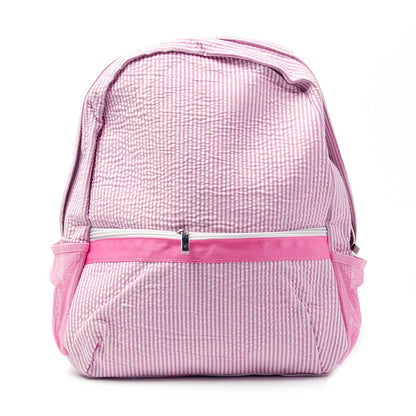 Monogrammed Toddler Child Backpack & Lunchbox Personalized Seersucker Backpacks Custom Kids Backpacks Back To School Gift