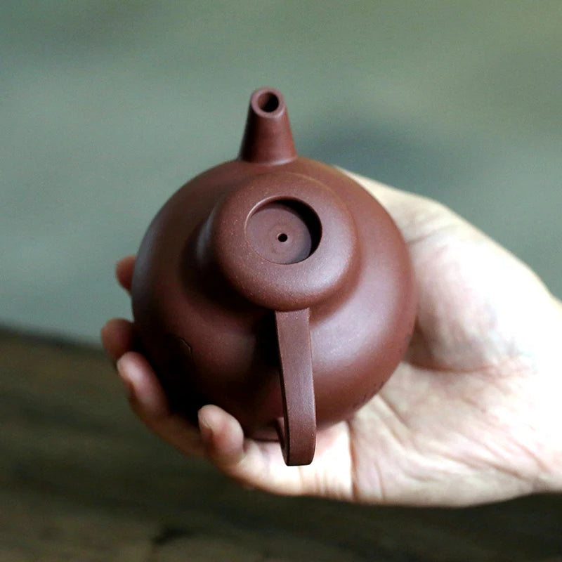 Monohydrate hall of yixing recommended all hand money trough yuanqu pot collection 345 ml tea sets