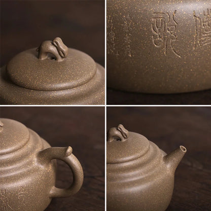 Monohydrate hall yixing ores are recommended by hand tea green period of mud painting 340 ml moon legend collection