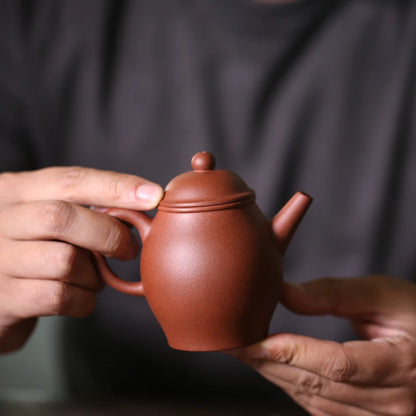 Monohydrate hall yixing pure manual recommended teapot kung fu tea set 92 pure clean pot bottom groove 160 ml
