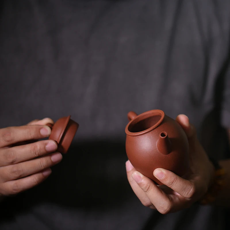 Monohydrate hall yixing pure manual recommended teapot kung fu tea set 92 pure clean pot bottom groove 160 ml