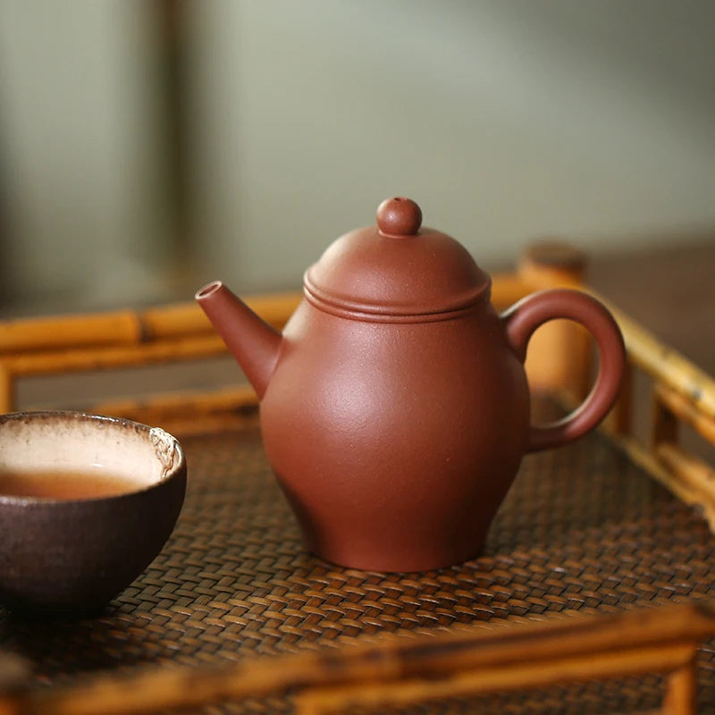 Monohydrate hall yixing pure manual recommended teapot kung fu tea set 92 pure clean pot bottom groove 160 ml