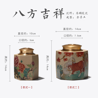 Monohydrate hall yixing purple sand tea pot all hand tin lid seal pot of pu-erh tea cans and POTS