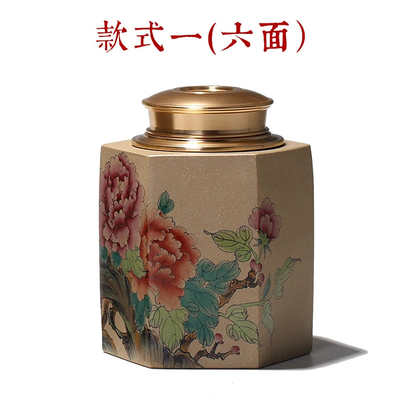Monohydrate hall yixing purple sand tea pot all hand tin lid seal pot of pu-erh tea cans and POTS
