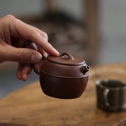 Monohydrate hall yixing recommended kung fu tea pot manual clear ship bottom tank bead pu 'er tea tea set 130 ml