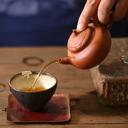 Monohydrate hall yixing recommended pure manual teapot home outfit kung fu slope mud gourd pot of 150 cc