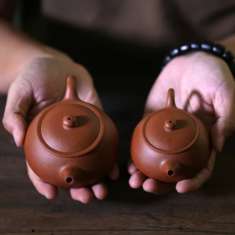 Monohydrate hall yixing recommended small tea set household undressed ore handmade slope mud clouds pot size 2