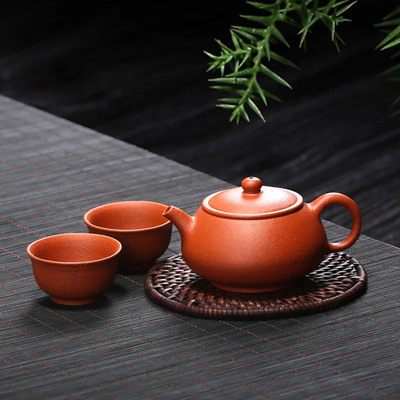 Monohydrate hall yixing recommended small tea set household undressed ore handmade slope mud clouds pot size 2