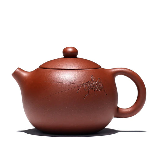 Monohydrate hall yixing recommended teapot pure manual bottom groove 100 ml small beauty tea maker was approached