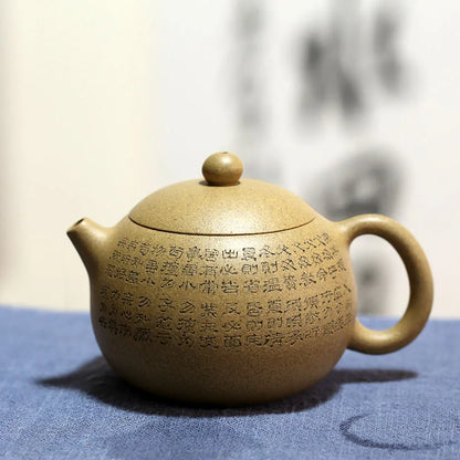 Monohydrate hall yixing recommended undressed ore handmade tea set suit household sesame mud xi shi pot of 260 ml