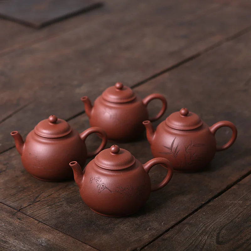 Monohydrate hall yixing recommended undressed ore manual kung fu tea set bottom groove QuChen pot of household 160 ml