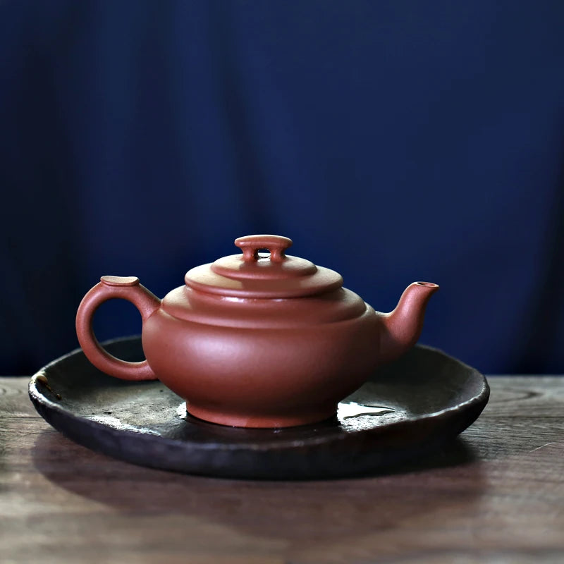 Monohydrate hall yixing recommended undressed ore pure manual famous tea set suits old purple clay xinqiao pot of 165 ml
