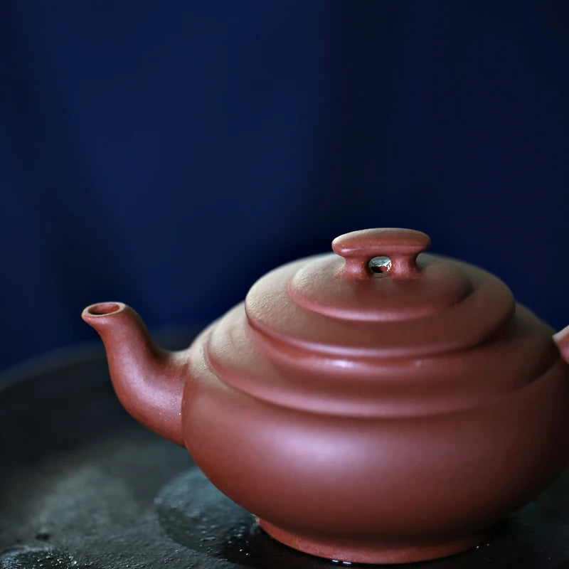 Monohydrate hall yixing recommended undressed ore pure manual famous tea set suits old purple clay xinqiao pot of 165 ml