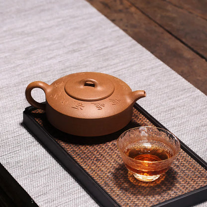 Monohydrate hall yixing undressed ore recommended tea pure manual and old section of the mud, flat collection jars