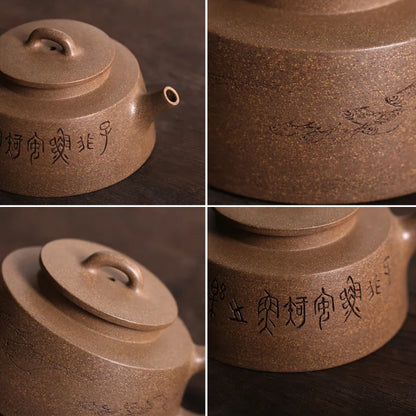 Monohydrate yixing pot are recommended by ore pure manual kung fu tea set # mud fish jar pot collection 175 ml