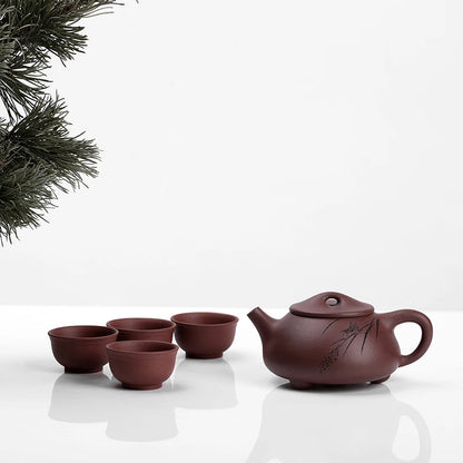 Monohydrate yixing recommended pure manual name buffer tank # 14 qing Kong Shi gourd ladle pot teapot tea set 225 ml