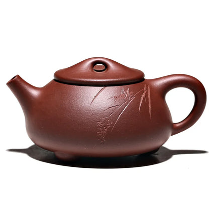 Monohydrate yixing recommended pure manual name buffer tank # 14 qing Kong Shi gourd ladle pot teapot tea set 225 ml