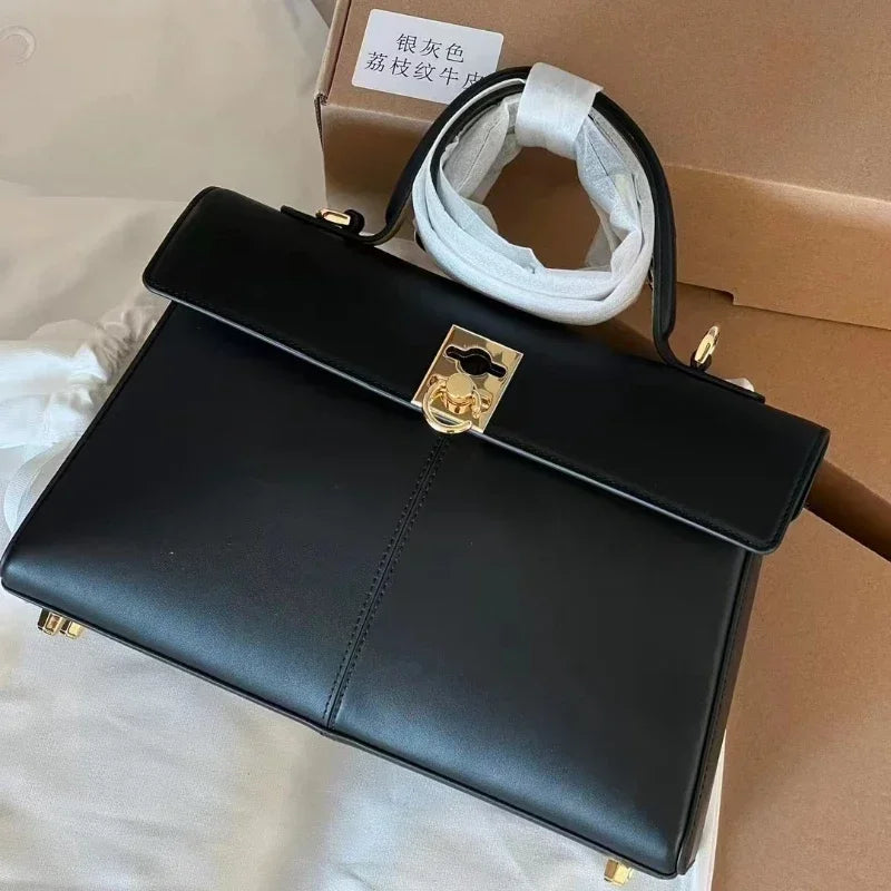 Monrity Women Cowhide Stance Wallet Single Shoulder Crossbody Handbag Versatile Commuter Purses Clutch Exquisite Luxury Bags