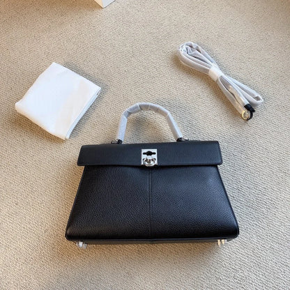 Monrity Women Cowhide Stance Wallet Single Shoulder Crossbody Handbag Versatile Commuter Purses Clutch Exquisite Luxury Bags