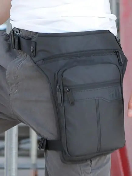 Motorcycle Crossbody Hip Belt Bag Shoulder Bags Travel Chest Pack Men Waterproof Thigh Bag Waist Pack Fanny Pack Outdoor Riding