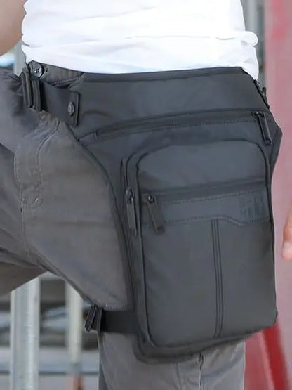 Motorcycle Crossbody Hip Belt Bag Shoulder Bags Travel Chest Pack Men Waterproof Thigh Bag Waist Pack Fanny Pack Outdoor Riding