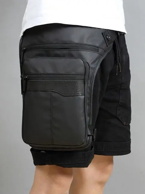 Motorcycle Crossbody Hip Belt Bag Shoulder Bags Travel Chest Pack Men Waterproof Thigh Bag Waist Pack Fanny Pack Outdoor Riding