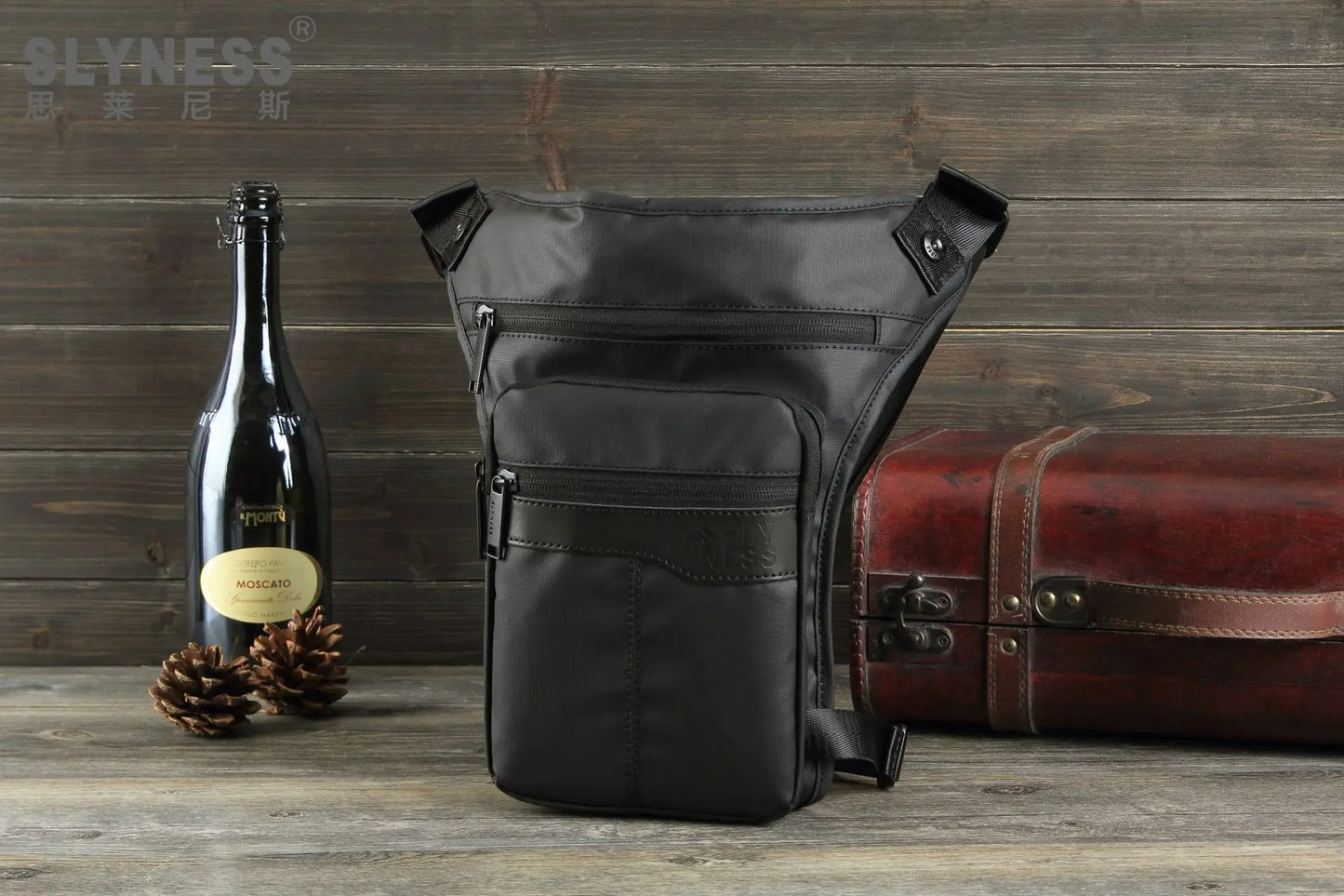 Motorcycle Crossbody Hip Belt Bag Shoulder Bags Travel Chest Pack Men Waterproof Thigh Bag Waist Pack Fanny Pack Outdoor Riding