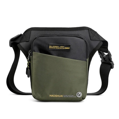 Motorcycle Rider Drop Leg Bag Waist for Men Travel Assault Male Nylon Belt Messenger Cross Body Fanny Pack Hip Thigh Bags