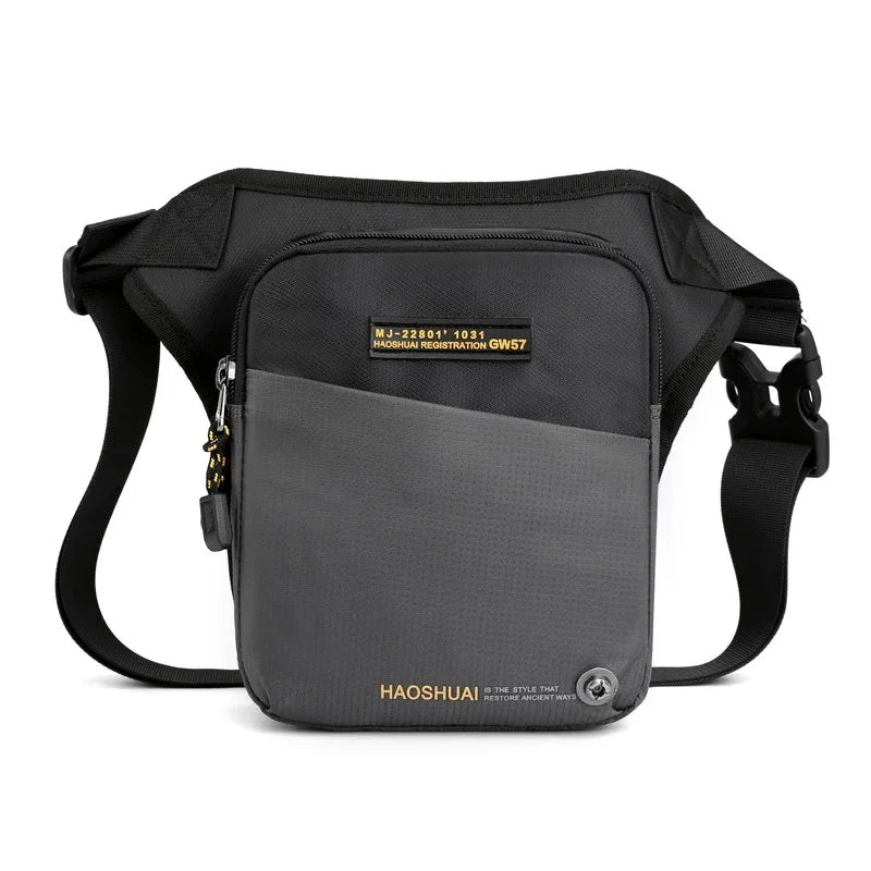 Motorcycle Rider Drop Leg Bag Waist for Men Travel Assault Male Nylon Belt Messenger Cross Body Fanny Pack Hip Thigh Bags
