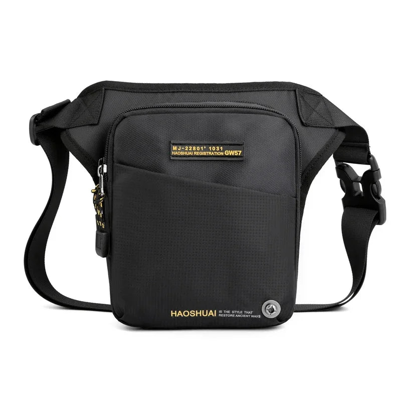 Motorcycle Rider Drop Leg Bag Waist for Men Travel Assault Male Nylon Belt Messenger Cross Body Fanny Pack Hip Thigh Bags