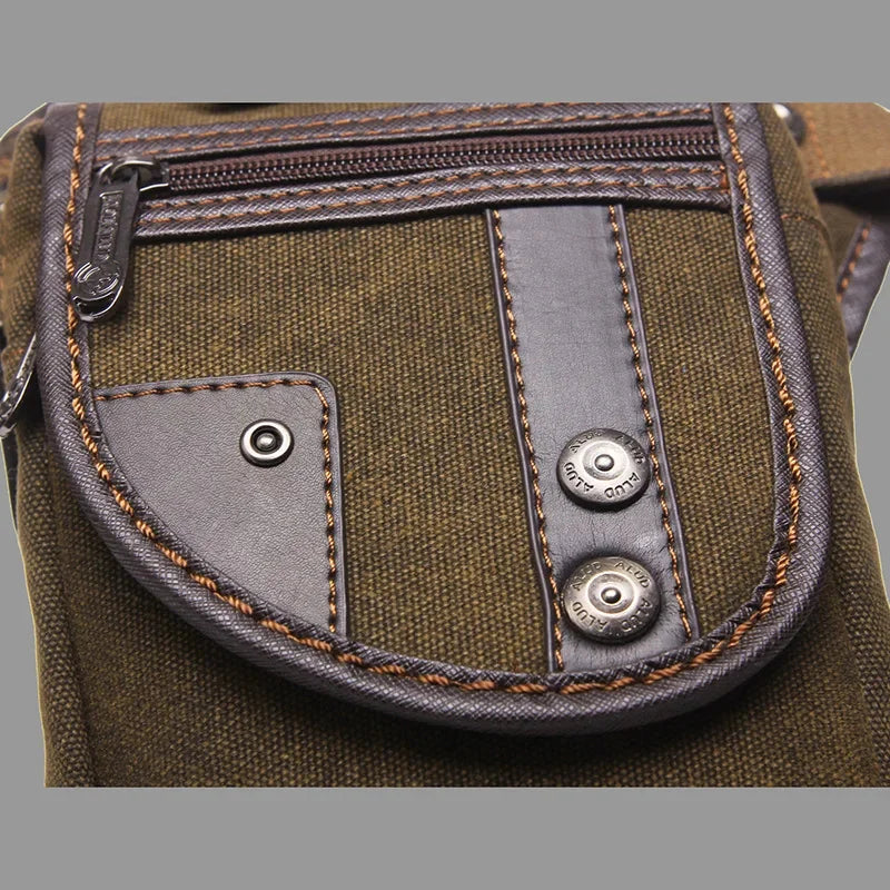 Motorcycle Rider Fanny Drop Leg Bags Messenger Shoulder CrossBody Bag Bum Hip Belt Pouch Waterproof Nylon/Canvas Men Waist Pack