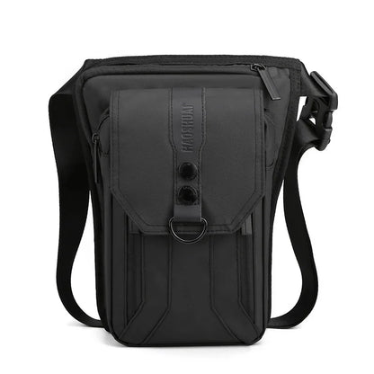 Motorcycle Rider Leg Drop Bags Fanny Pack For Men Nylon Military/Assault Male Messenger Cross Body Bum Hip Belt Waist Thigh Bag