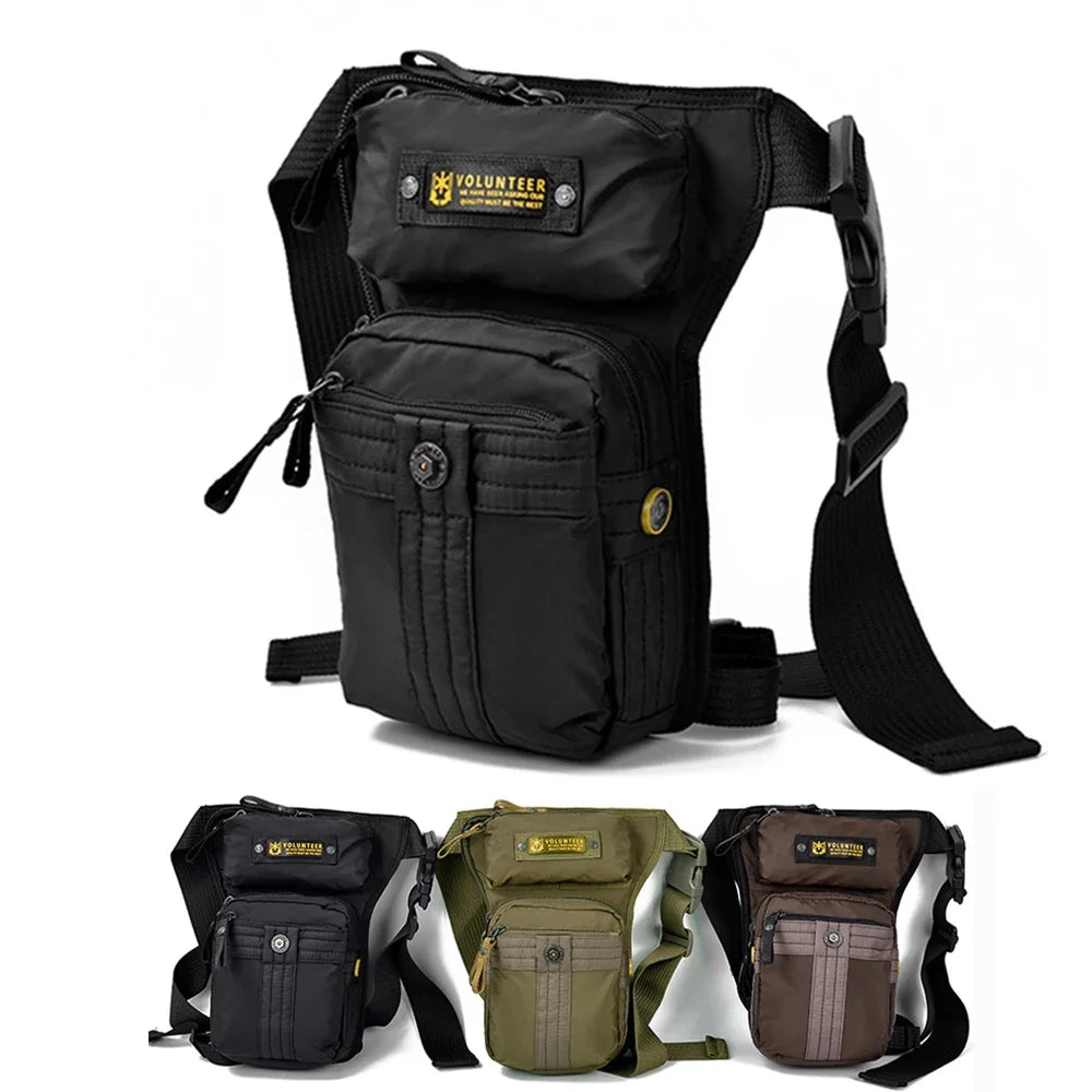 Motorcycle Rider Leg Waist For Men Military MessengerTravel Oxford Male Belt Hip Bum Drop Thigh Bag