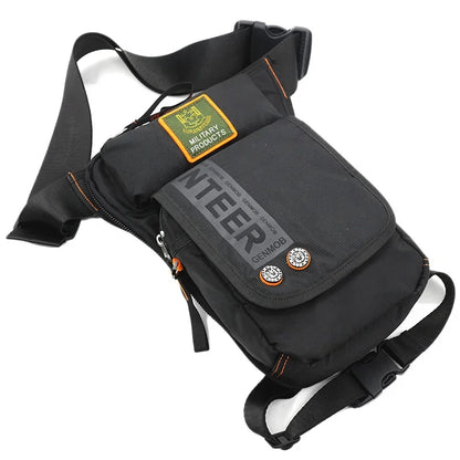 Motorcycle Rider Men Military Fanny Waist Pack Belt Hip Bum Drop Thigh Pouch Crossbody Shoulder Bags Oxford Leg Bag