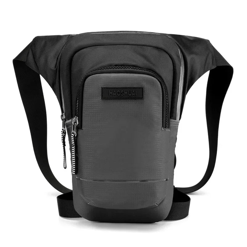 Motorcycle Rider Reflective Drop Leg Bag for Men Travel Messenger Cross Body Hip Thigh Bags Male Nylon Belt Waist Fanny Pack New