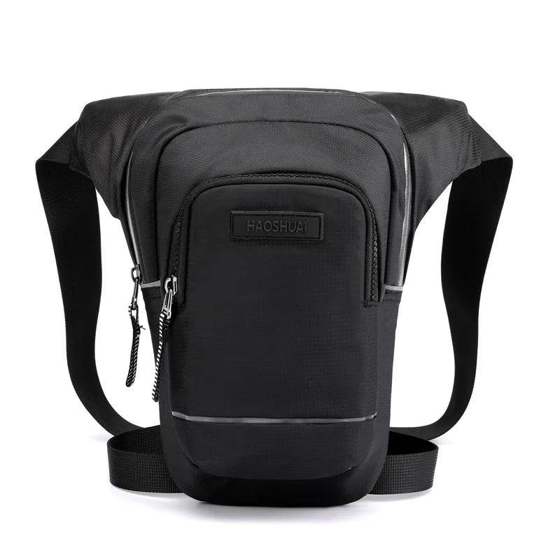 Motorcycle Rider Reflective Drop Leg Bag for Men Travel Messenger Cross Body Hip Thigh Bags Male Nylon Belt Waist Fanny Pack New