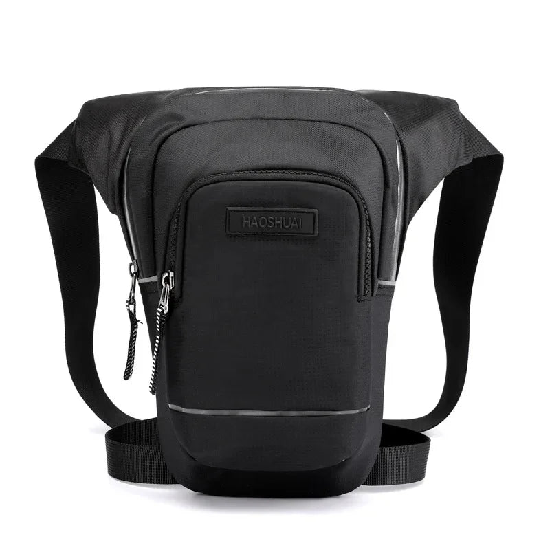 Motorcycle Rider Reflective Drop Leg Bag for Men Travel Messenger Cross Body Hip Thigh Bags Male Nylon Belt Waist Fanny Pack New