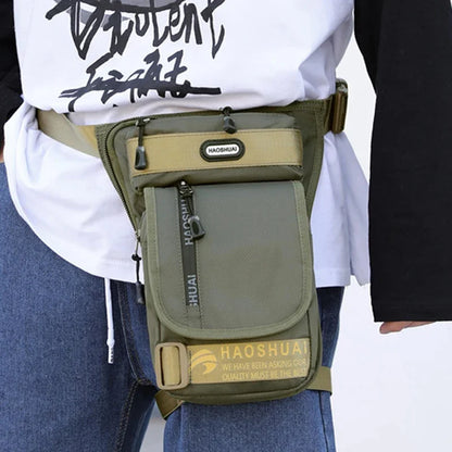 Motorcycle Riding Belt Fanny Pack Male Military Assault Casual Hip Bum High Quality Waterproof Oxford Men Waist Leg Drop Bags