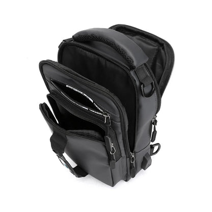 Multi-Function Sling Chest Bag With USB Charging Port Men Women Hiking Backpack Cross-Body Shoulder Fanny Pack Tote Handbags