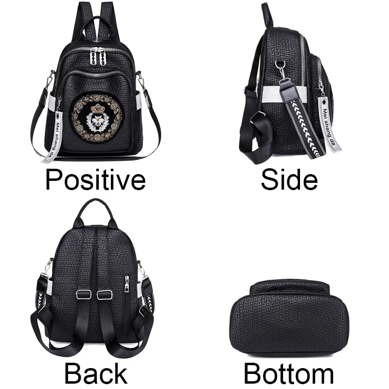 Multi Functional High Capacity Backpack With Fashionable Crown And Diamond Design Backpacks With Luxurious Women Travel Mochilas