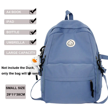 Multi-Pocket Female Backpack 2022 New Book School Bag for Teenage Girls Boys Student Women's Travel Rucksack Small Or Big Size