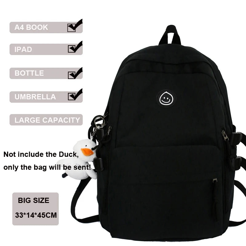 Multi-Pocket Female Backpack 2022 New Book School Bag for Teenage Girls Boys Student Women's Travel Rucksack Small Or Big Size