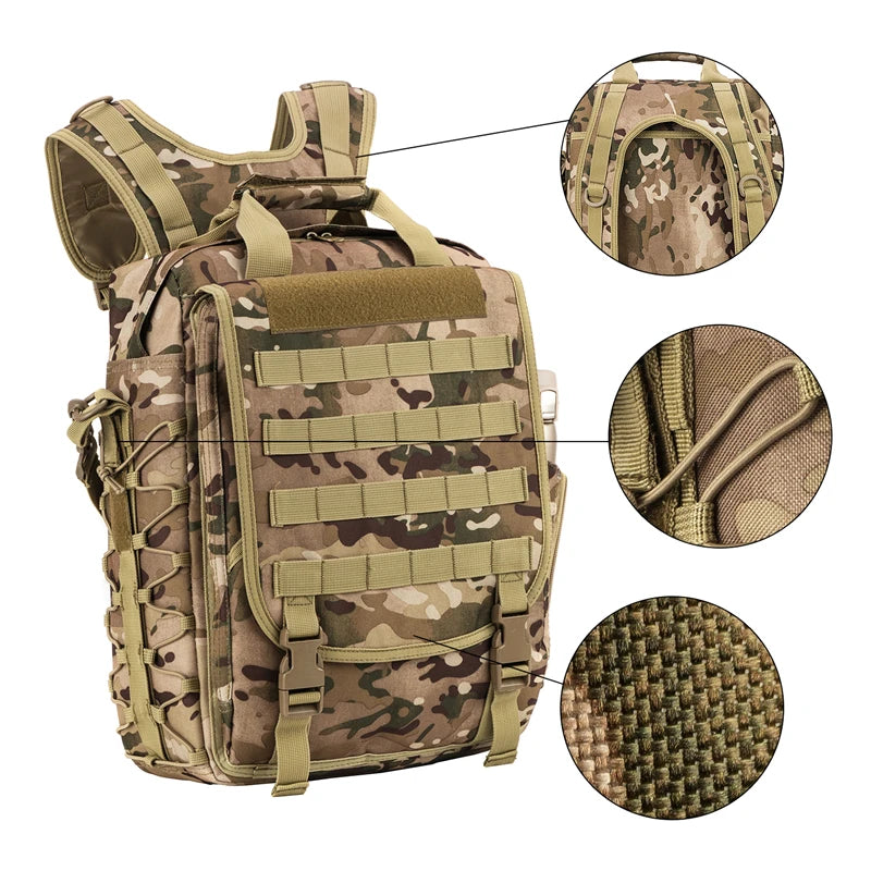 Multi-function Military Tactical Laptop Bag Extra Large  15Inch Travel Laptop Backpack for Men