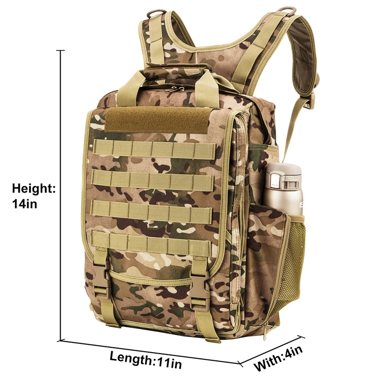 Multi-function Military Tactical Laptop Bag Extra Large  15Inch Travel Laptop Backpack for Men