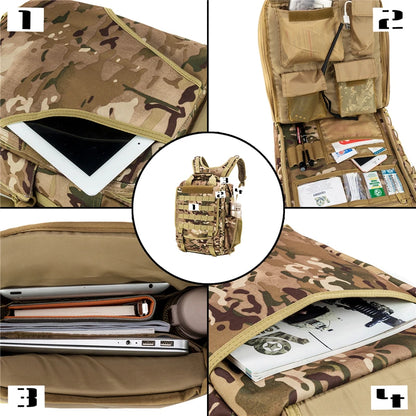 Multi-function Military Tactical Laptop Bag Extra Large  15Inch Travel Laptop Backpack for Men